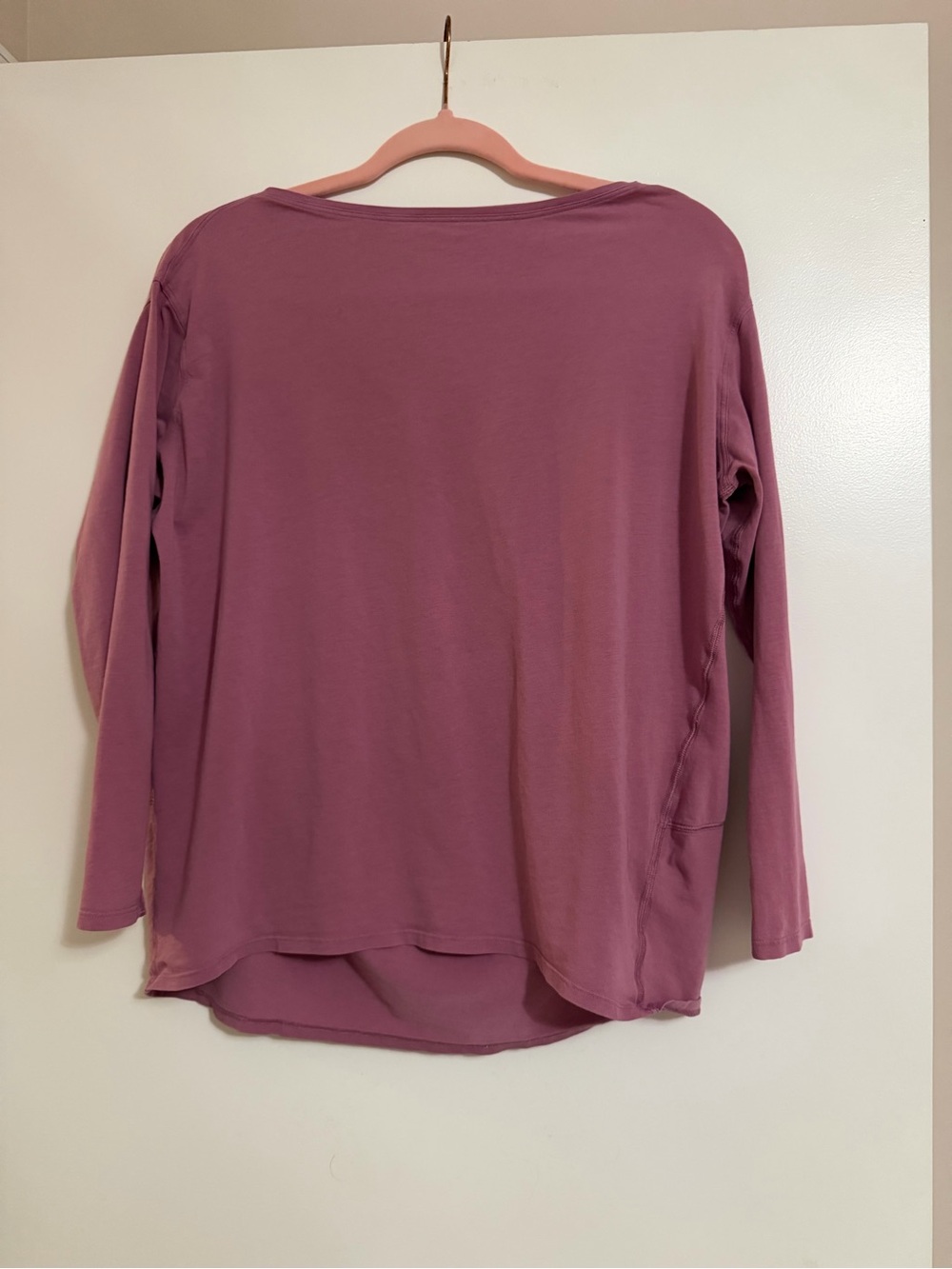 lululemon athletica Long Sleeve Relaxed Tee in Mauve